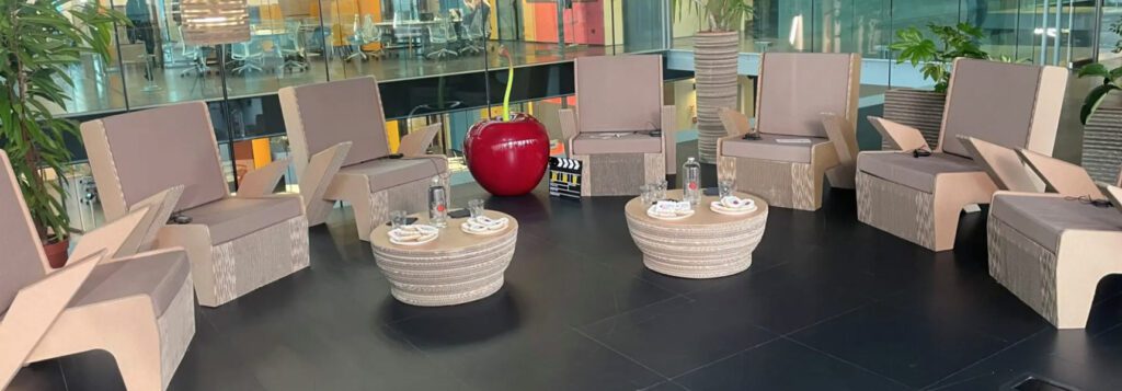 Arredi in cartone per eventi